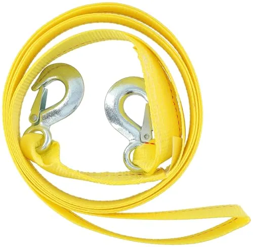 Dunlop Abschleppseil - Max 2000 Kg - 4 Meter lang - Gelb