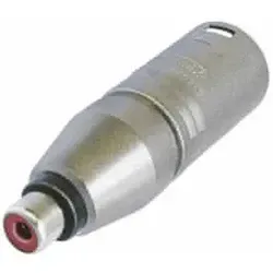 Stecker XLR-Stecker/RCA-Buchse 6,2 cm Stahl silber von Velleman