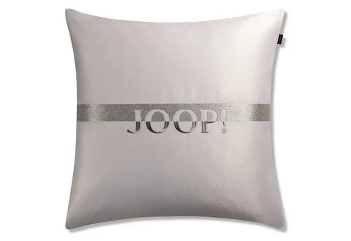 JOOP! Zierkissenhülle Label silber 50x50cm von JOOP!