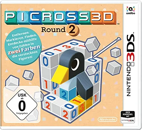 Picross 3D: Round 2 - Nintendo 3DS Puzzle-Spiel, kreative Denkspiele für stundenlangen Spielspaß