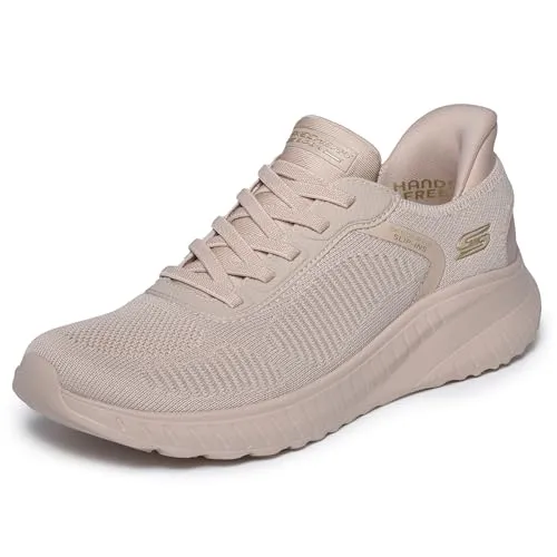 SKECHERS BOBS SQUAD CHAOS-CURRENT MUSE Slip-On Sneaker - Sportlicher Damen Sneaker von Skechers aus atmungsaktivem Textil, maschinenwaschbar und mit Memory Foam für optimalen Tragekomfort.