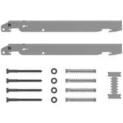 Kermi Schnellmontagekonsolen-Set Typ 11-33 - Heizkörper Zubehör mit einfacher Montage, Bauhöhe 600mm und Wandabstand 30mm, ideal für effiziente Heizungsinstallationen.