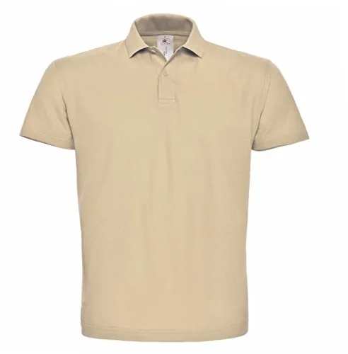 B&C: Piqué Polo Shirt ID.001 PUI10, Größe:4XL;Farbe:Sand