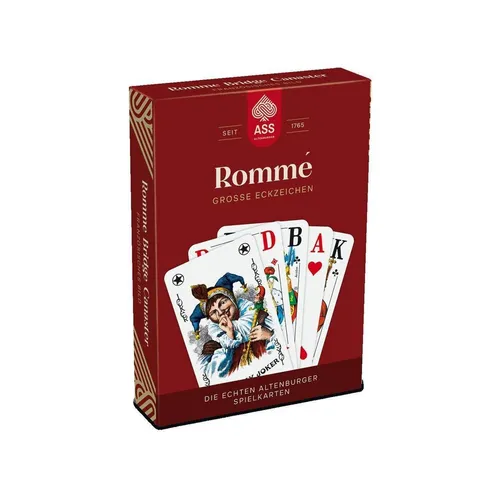 ASS Altenburger FSC Senioren Romme - Nachhaltiges Spielkarten-Set mit großen Eckzeichen, ideal für umweltbewusste Kartenspieler und spannende Spieleabende