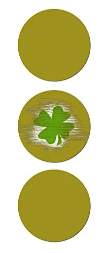 Rubbeletiketten, Rubbelsticker rund gold 2,7 cm 50