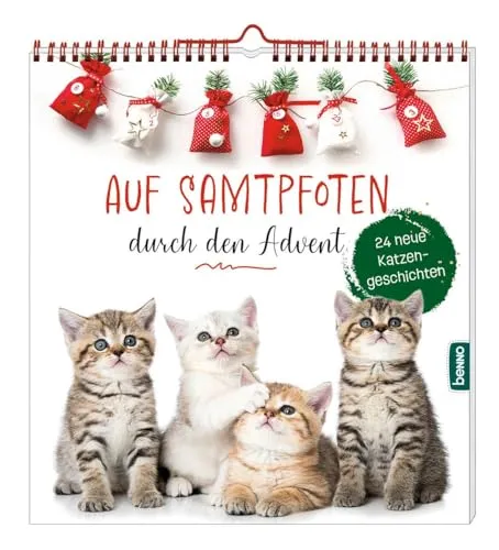 Auf Samtpfoten durch den Advent: 24 neue Katzengeschichten - Anthologie mit 24 bezaubernden Katzengeschichten für eine besinnliche Adventszeit, ideal für Katzenliebhaber und Geschichtengenießer.