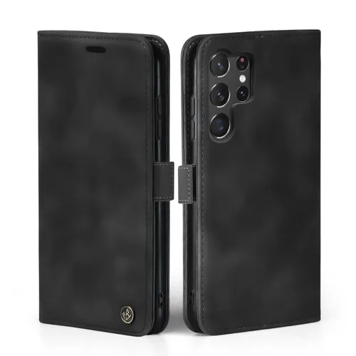 Hülle für Samsung Galaxy S23 Ultra Handytasche Klapphülle Case Cover Schwarz