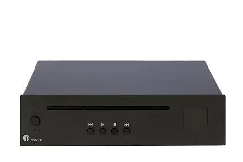 Pro-Ject CD Box E - Ultra kompakter CD-Player, hochwertiger DAC für präzise Audio-Wiedergabe und inklusive Fernbedienung