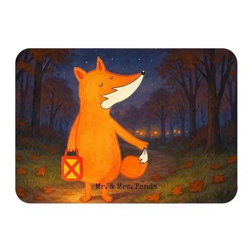Mr. & Mrs. Panda Magnet Fuchs Laterne Design - Geschenk, Notizhalter, Laternenumzug, Selbstbewusst, Fridge, whiteboardmagnet, Kühlschrankmagnet, Sankt Martin, haftmagnet