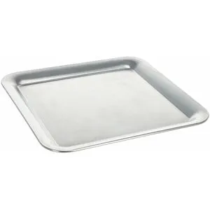 APS Serviertablett Kaffeehaus 30119, eckig 23x23cm, aus Edelstahl, silber matt