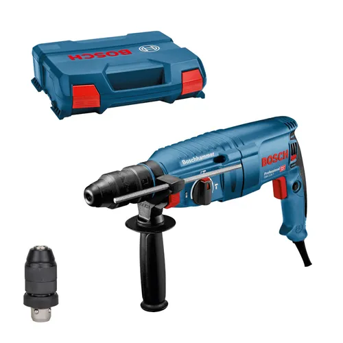 Bosch GBH 2-25 F Professional Bohrhammer - Professioneller Bohrhammer mit SDS plus Aufnahme, 790 W Leistung und 4.000 bpm Schlagzahl, ideal für präzise Bohrungen in Beton und Holz.