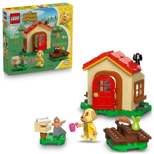 LEGO Animal Crossing Bienchens gemütliches Haus 77058 - Entdecke das kreative LEGO Set Bienchens gemütliches Haus (77058) für Kinder ab 6 Jahren. Mit 149 Teilen, einer bezaubernden Hündchen-Minifigur und interaktiven Spielmöglichkeiten ist es das perfekte Geschenk für Animal Crossing-Fans!