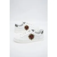 Dolce & Gabbana Herren Bestickte Low-Top Sneakers