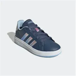 adidas Unisex Kinder Grand Court Lifestyle Lace Tennis Shoes - Sneaker mit Obermaterial aus Synthetikleder, ideal für aktive Kinder und umweltfreundlich mit mindestens 50 % Recycling-Anteil.