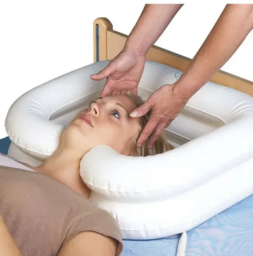 Servocare M1 1874 Großes Kopfwaschbecken - Shampoobehälter & -schalen - Aufblasbares Becken in Premium-Qualität für eine sichere und komfortable Haarwäsche mit großem Volumen.