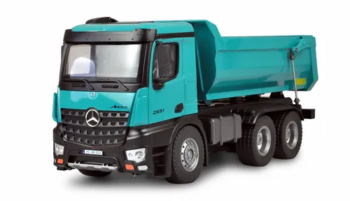 Mercedes-Benz Arocs Hydraulic Dumper Lorry 1:14 RTR Grau - RC-Modell Muldenkipper mit Elektromotor, ideal für Modellbau-Enthusiasten und perfekte Detailtreue.