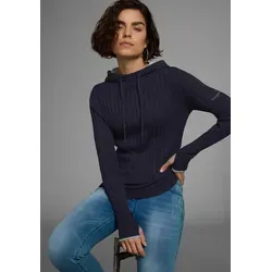 Damen Strickpullover KANGAROOS, Gr. 36/38, blau von KangaROOS