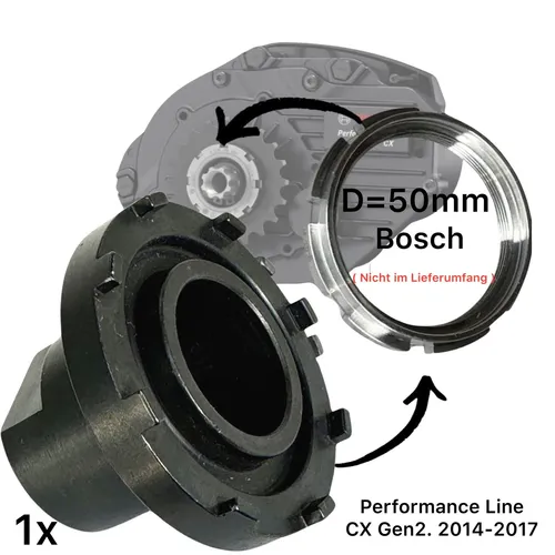 XLC TO-E01 Lockringtool für Bosch Active/Performance ab 2014, schwarz