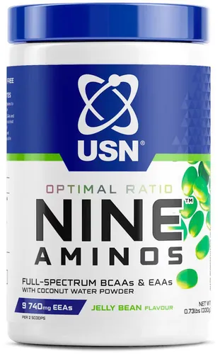 USN Nine Aminos, 330 g Dose, Jelly Beans
