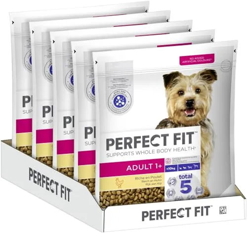 PERFECT FIT™ Hund Beutel Adult - Hundefutter für ausgewachsene Hunde, unterstützt die ganzheitliche Gesundheit mit der Total-5-Formel für gesunde Verdauung, Abwehrkräfte und Haut.