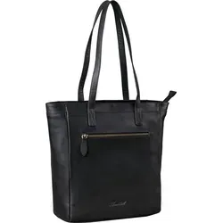 Benthill Damen Shopper Leder - Umhängetasche aus hochwertigem Rindsleder, stilvolles Design und viel Stauraum für den Alltag