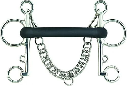 Sprenger Pelham Hartgummi Edelstahl Rostfrei, 56 - Hochwertige Trense aus rostfreiem Edelstahl mit Hartgummi für optimalen Komfort und Kontrolle. Ideal für ein harmonisches Zusammenspiel mit Ihrem Pferd. Made in Germany.