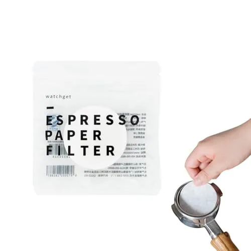 watchget Papierfilter für Espressokaffee 53 mm, 1000 Stück, für Espressomaschine, Ersatzfilter für Siebträger für Espressomaschinen, kompatibel mit Papierfilter von