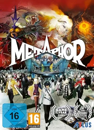 Metaphor: ReFantazio Steelbook Edition (PC) - Erlebe ein spannendes rundenbasiertes Kampfsystem mit Echtzeit-Action. Enthält exklusive DLCs und eine detaillierte Landkarte für unvergessliche Abenteuer in einer riesigen Spielwelt.