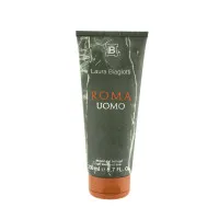 Laura Biagiotti Roma Uomo Duschgel 200 ml - Gesichts- & Körperpflege, belebendes Duschgel mit frischem Duft für gründliche und milde Reinigung der Männerhaut.
