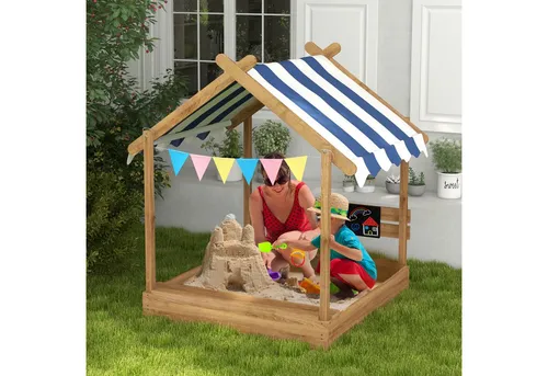 Outsunny Sandkasten Tannenholz