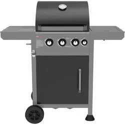 Gasgrill mit 3 Hauptbrennern und Seitenbrenner, 11,5 kW