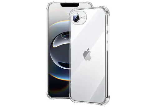 CoolGadget Handyhülle Anti Shock Rugged Case für Apple iPhone 16e 6,1 Zoll, Slim Cover Kantenschutz Schutzhülle für iPhone 16e Hülle Transparent