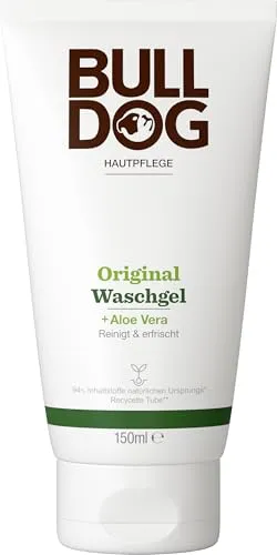 BULLDOG – Hautpflege für Männer | Original Waschgel | Feuchtigkeitsspendende & beruhigende Gesichtsreinigung | 150 ml