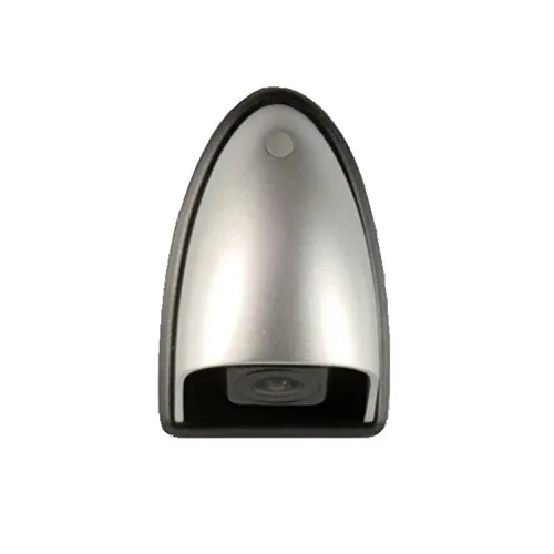 Caratec Safety CS102LA Farb-Miniaturkamera mit Leitung und Adapter, Rückfahrkamera, Elegantes Design, Silber, ideal für Wohnmobil und Caravan