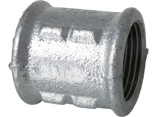 Tempergussfitting verzinkt Nr.: 271 Muffe mit Rechts-und Linksgewinde d = 1 1/2'