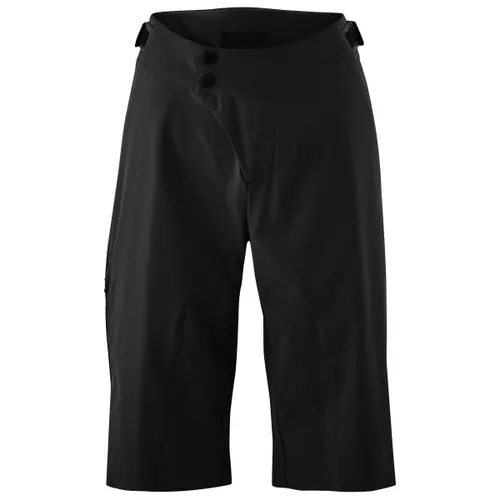 Gonso Nomesino Damen Radshort - Sportive MTB-Shorts in Schwarz, Größe 40 - Kurze Sporthosen mit atmungsaktivem Material und modernem Slim Fit. Integrierte Belt Pocket für praktischen Stauraum und kombiniert mit Radunterhose für optimalen Komfort.