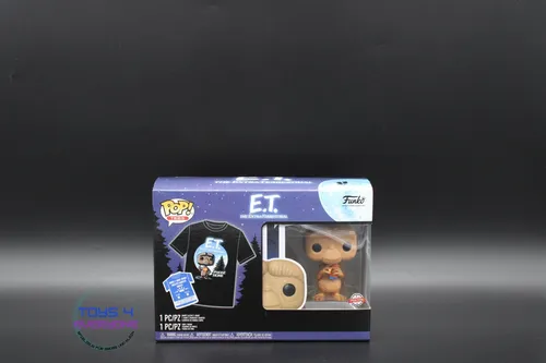 FunkoPop! E.T. Vinyl Figur & T-Shirt (Größe M) - Sammelfiguren & Wackelkopffiguren, inklusive T-Shirt in Größe M, perfekt für Fans des Klassikers E.T. - Der Außerirdische!