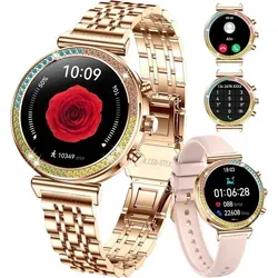 TAYSHILEY Damen Smartwatch mit Bluetooth Anruf - Elegante Smartwatch mit 1,25
