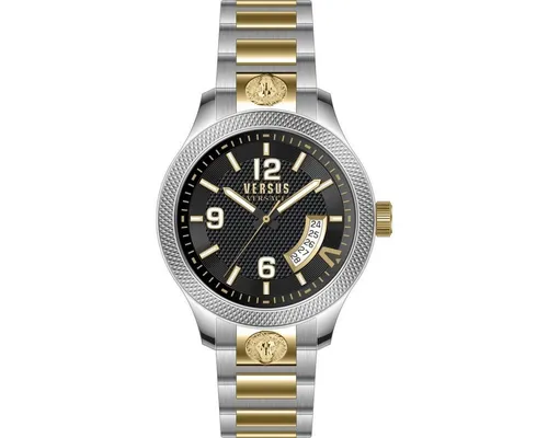 Versus by Versace Herren Armbanduhr VSPVT2821 - Armbanduhren für Herren, elegante 44 mm Quarzuhr aus Edelstahl, bis 5 ATM wasserdicht und modisches Design für jeden Anlass.