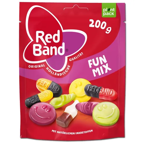  Red Band Fruchtgummi Lakritz Fun Mix 200g Beutel 7,85€/1kg