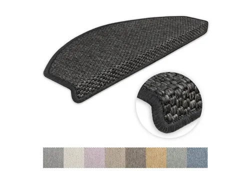 Metzker® Stufenmatte Stufenmatten Göteborg Halbrund, halbrund, Höhe: 8 mm, 1 Stück - Anthrazit