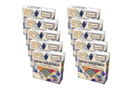 HAC24 Badekugel 10 Packungen Dreieck Aroma Badebomben Badekugeln Badezusatz, 40-tlg., (je 4x40g) 4 Düfte & Farben
