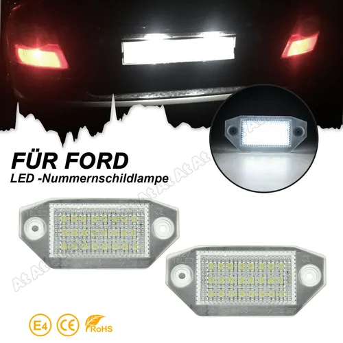 LED Kennzeichenbeleuchtung für Ford Mondeo III MK3 4/5 Door (B4Y/B5Y/BWY) 00–07