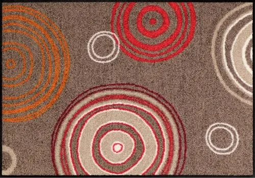 Erwin Müller Fußmatte Kaiserslautern, Schmutzfangmatte, Fußabtreter braun/rot Größe 75x120 cm - robust, langlebig, pflegeleicht (weitere Farben,Größen)