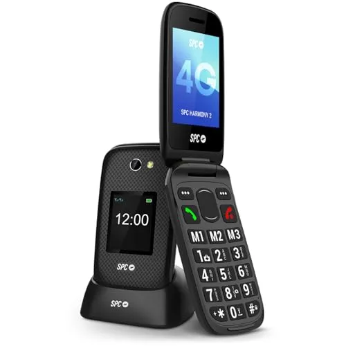SPC Harmony 2-4G Seniorenhandy | Große Tasten, 4G und Notruf-Funktion - Seniorenhandy mit 2,8
