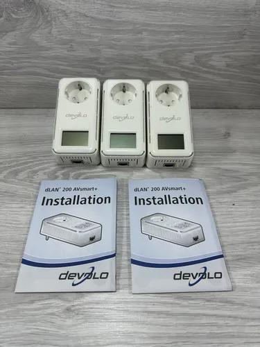 3x Devolo dLAN 200 AVsmart+ Powerline Adapter MT:2226