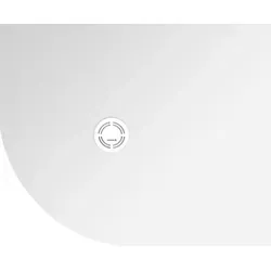 Polysan FLEXIA Gussmarmor-Duschwanne Viertelkreis 110x90cm - Elegante Viertelkreis-Duschwanne aus Gussmarmor, individuell zuschneidbar. Ideal für eine moderne Dusche, die sich perfekt in jeden Raum integriert. Maße: 110x90cm, Radius R550.