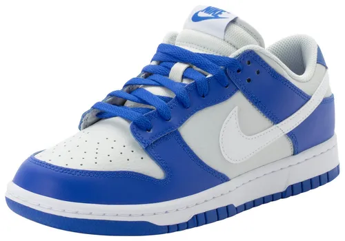 Nike Dunk Low Sneaker in Weiß - Größe 38,5 EU - Sportlicher Nike Sneaker in PHOTON DUST/WHITE-RACER BLUE, ideal für den täglichen Einsatz. Leicht profiliert mit Gummisohle für optimalen Halt.