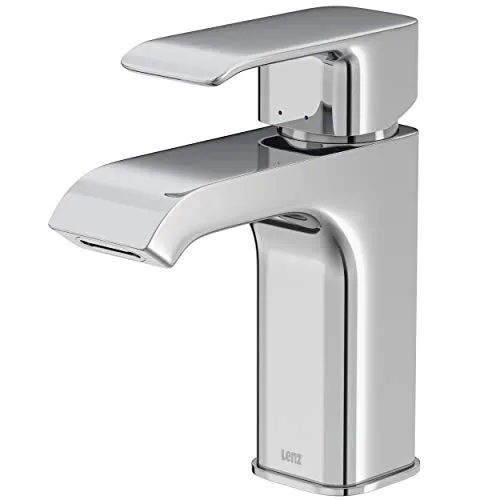 Lenz Badarmatur MILANA – Chrom-Optik mit Sparfunktion - Touch-On-Wasserhähne für Badezimmerwaschbecken, energie- und wassersparend, hochwertig verarbeitet und langlebig für nachhaltigen Genuss.