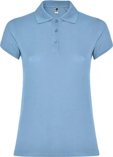 Roly PO6634 | Damen Star Woman Poloshirt, Piqué - Farbe: Sky Blue 10 - Größe: M